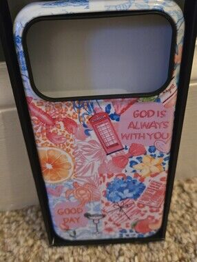 Pink Floral Phone Case with Inspirational Design For Iphone 17 Pro Max